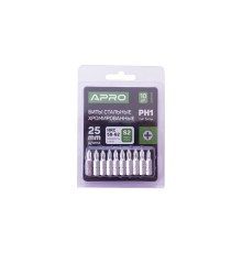 Біта Apro - PH1 x 25 мм хром (10 шт.) (309103)