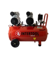 Компресор безмасляний Intertool - 50 л x 2 x 750Вт (PT-0023)