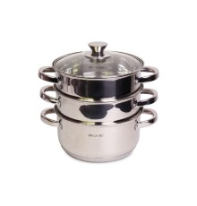 Stainless steel steamer Kamille - 200 mm x 4.5 l x 2 racks