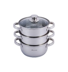 Stainless steamer Kamille - 180 mm x 2 l x 2 racks