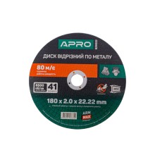 Диск відрізний по металу Apro - 180 х 2,0 х 22,22 мм PRO (829022)