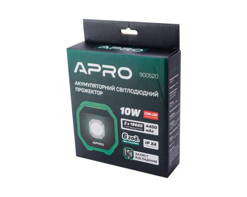 Прожектор аккумуляторный Apro - 10 Вт Li-Ion