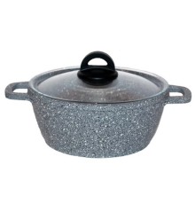 Каструля антипригарна Biol - 240мм x 3,6л Granite Grey (К406РС)