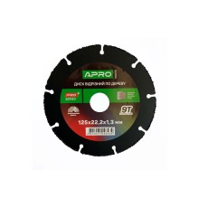 Диск відрізний по дереву Apro - 125 x 22,2 мм x 9T PRO