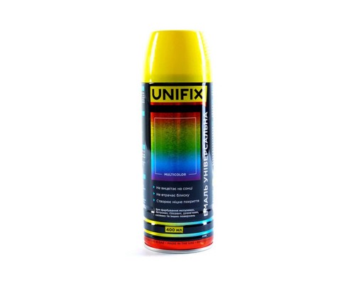 Эмаль универсальная Unifix - 400мл RAL 1018 желтый цинковый